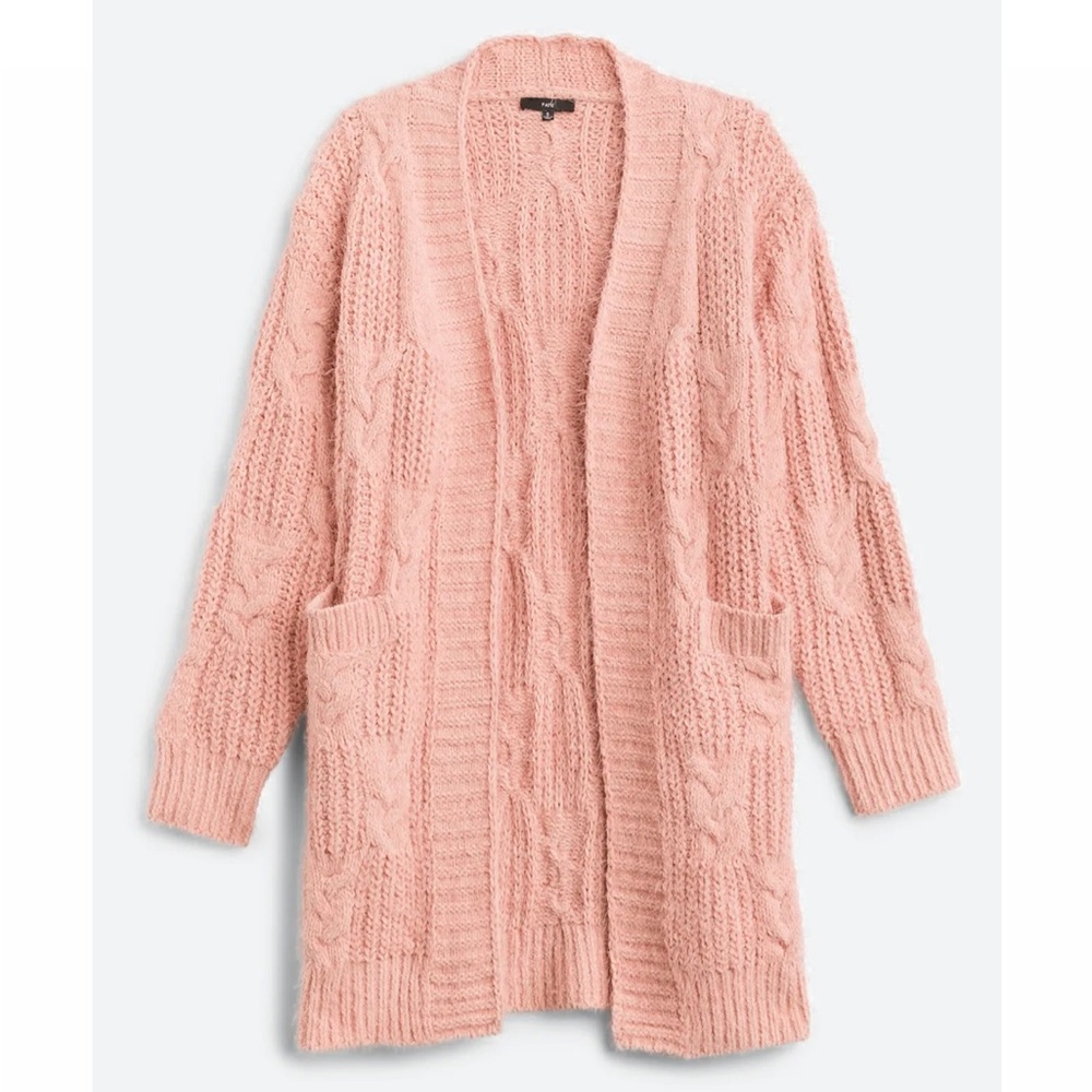 Stitch Fix Fate Pink Cable knit Cardigan